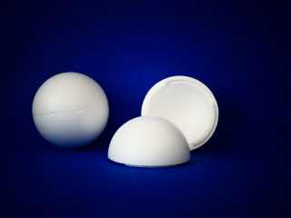 Polystyrenová koule EPS Ø 200 mm - půlená