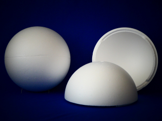 Polystyrenová koule EPS Ø 300 mm - půlená